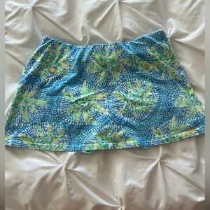 Lilly Pulitzer Madison Skort Bennet Blue Tropic Like It's Hot size large